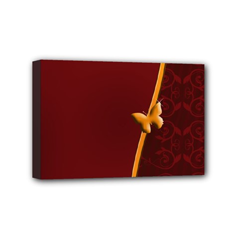 Greeting Card Invitation Red Mini Canvas 6  X 4 