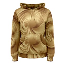 Gold Background Texture Pattern Women s Pullover Hoodie