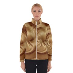 Gold Background Texture Pattern Winterwear by Simbadda