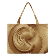 Gold Background Texture Pattern Medium Tote Bag