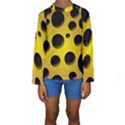 Background Design Random Balls Kids  Long Sleeve Swimwear View1