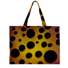 Background Design Random Balls Zipper Mini Tote Bag by Simbadda