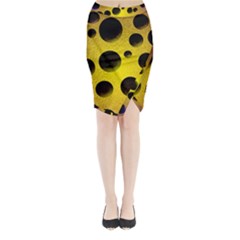 Background Design Random Balls Midi Wrap Pencil Skirt by Simbadda