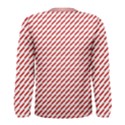 Pattern Red White Background Men s Long Sleeve Tee View2