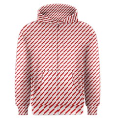 Pattern Red White Background Men s Zipper Hoodie