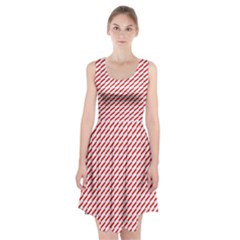 Pattern Red White Background Racerback Midi Dress by Simbadda