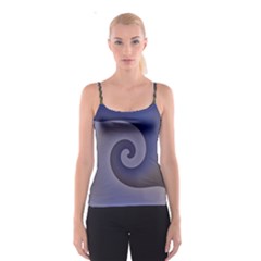 Logo Wave Design Abstract Spaghetti Strap Top by Simbadda