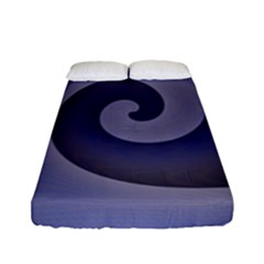 Logo Wave Design Abstract Fitted Sheet (full/ Double Size)