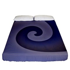 Logo Wave Design Abstract Fitted Sheet (queen Size)