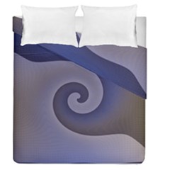 Logo Wave Design Abstract Duvet Cover Double Side (queen Size)