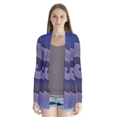 Logo Wave Design Abstract Cardigans by Simbadda