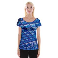 Lines Geometry Architecture Texture Women s Cap Sleeve Top by Simbadda