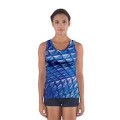 Lines Geometry Architecture Texture Women s Sport Tank Top  by Simbadda