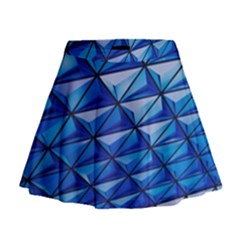 Lines Geometry Architecture Texture Mini Flare Skirt by Simbadda