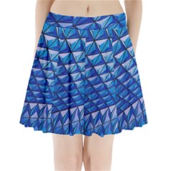 Lines Geometry Architecture Texture Pleated Mini Skirt by Simbadda