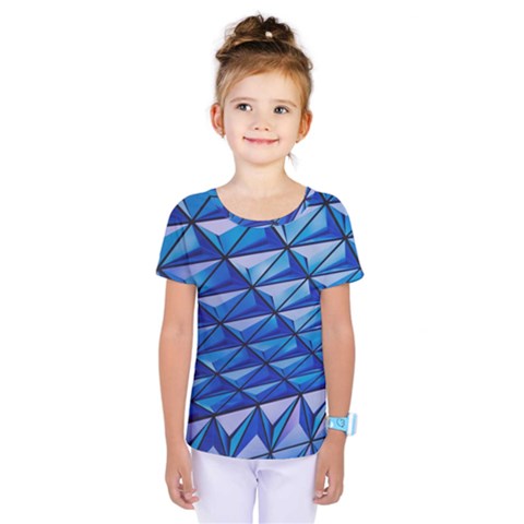 Lines Geometry Architecture Texture Kids  One Piece Tee by Simbadda