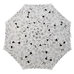 Furniture Black Decor Pattern Straight Umbrellas by Simbadda