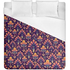 Abstract Background Floral Pattern Duvet Cover (king Size)