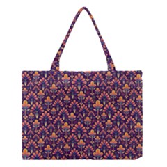 Abstract Background Floral Pattern Medium Tote Bag by Simbadda