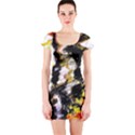 Canvas Acrylic Digital Design Short Sleeve Bodycon Dress View1