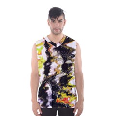 Canvas Acrylic Digital Design Men s Basketball Tank Top by Simbadda