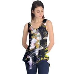 Canvas Acrylic Digital Design Sleeveless Tunic by Simbadda