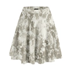 Wall Rock Pattern Structure Dirty High Waist Skirt by Simbadda