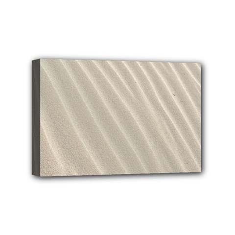 Sand Pattern Wave Texture Mini Canvas 6  X 4  by Simbadda