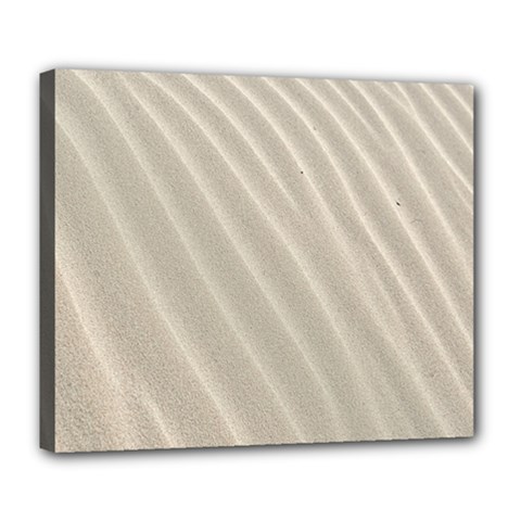 Sand Pattern Wave Texture Deluxe Canvas 24  X 20   by Simbadda