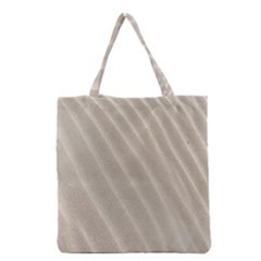 Sand Pattern Wave Texture Grocery Tote Bag by Simbadda