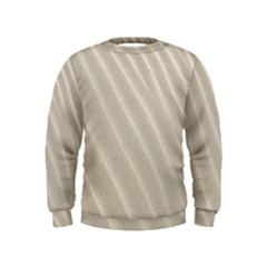 Sand Pattern Wave Texture Kids  Sweatshirt by Simbadda