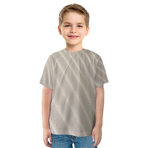 Sand Pattern Wave Texture Kids  Sport Mesh Tee by Simbadda