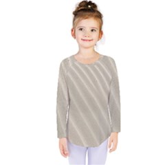 Sand Pattern Wave Texture Kids  Long Sleeve Tee