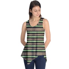 Camo Stripes Print Sleeveless Tunic by dflcprintsclothing