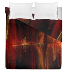 The Burning Of A Bridge Duvet Cover Double Side (queen Size) by designsbyamerianna