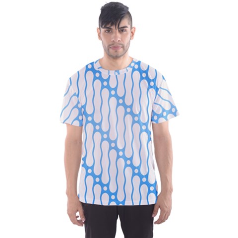 Batik Pattern Men s Sport Mesh Tee by Simbadda