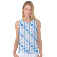 Batik Pattern Women s Basketball Tank Top by Simbadda