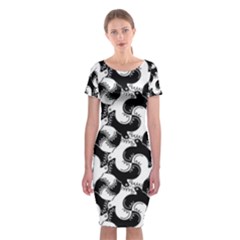 Birds Flock Together Classic Short Sleeve Midi Dress by Simbadda