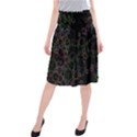 Boxs Black Background Pattern Midi Beach Skirt View1