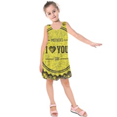 Happy Mother Day Kids  Sleeveless Dress by Simbadda