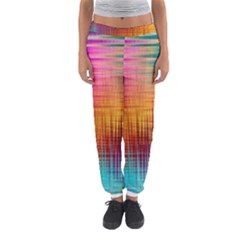 Colourful Weave Background Women s Jogger Sweatpants by Simbadda