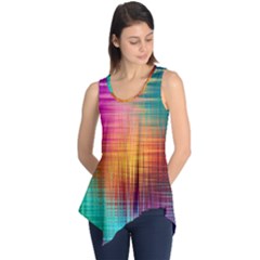 Colourful Weave Background Sleeveless Tunic by Simbadda