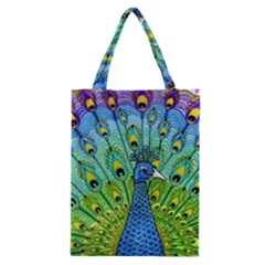 Peacock Bird Animation Classic Tote Bag by Simbadda