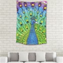 Peacock Bird Animation Small Tapestry View2