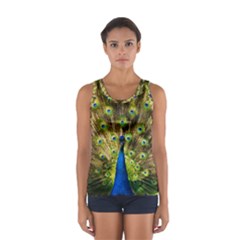 Peacock Bird Women s Sport Tank Top  by Simbadda