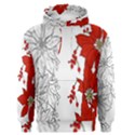 Poinsettia Flower Coloring Page Men s Pullover Hoodie View1