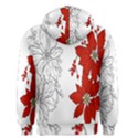 Poinsettia Flower Coloring Page Men s Pullover Hoodie View2