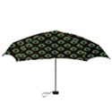 Peacock Inspired Background Mini Folding Umbrellas View3