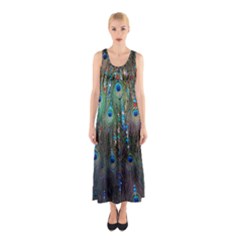 Peacock Jewelery Sleeveless Maxi Dress by Simbadda