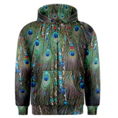 Peacock Jewelery Men s Zipper Hoodie by Simbadda